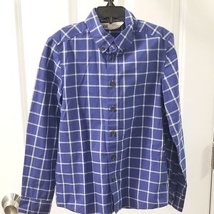 3/$12. H&M Long Sleeve Button down Plaid Shirt